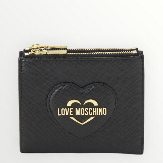 Love Moschino p.fogli doppia lampo Saffiano nero
