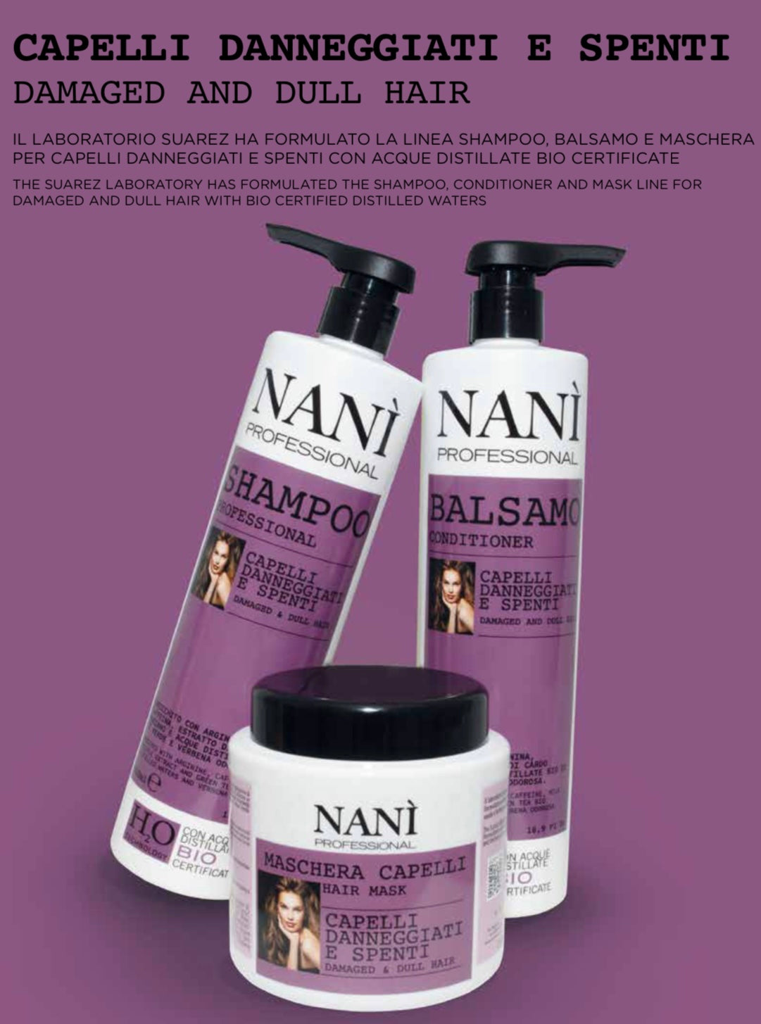 Nanì professional Shampoo Capelli danneggiati e spenti