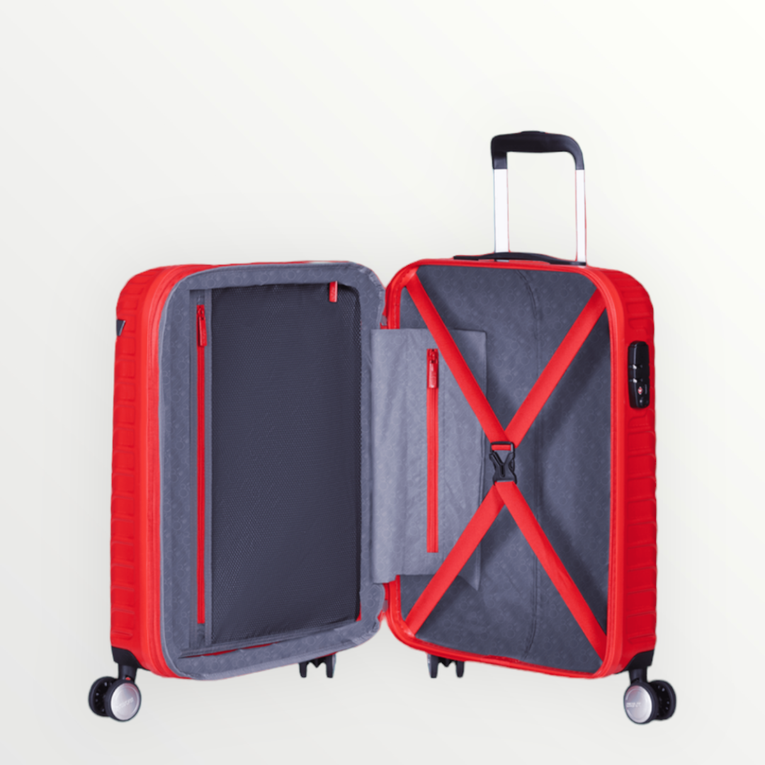 American Tourister cabina 4W Mickey Clouds Red