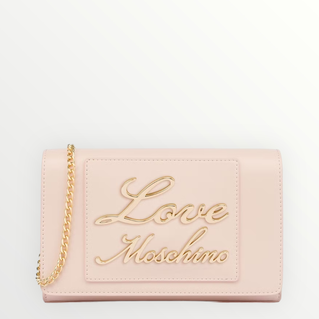 Moschino pattina scritta corsivo Rosa