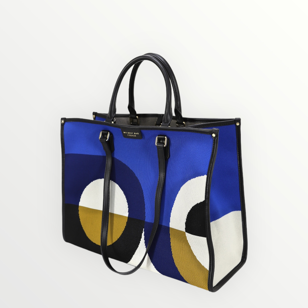 My best bag Firenze shopper optical Blu