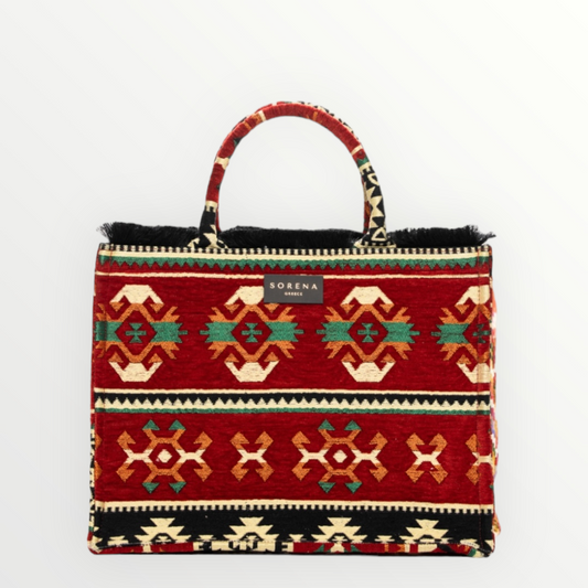 Sorena tote bag knossos red