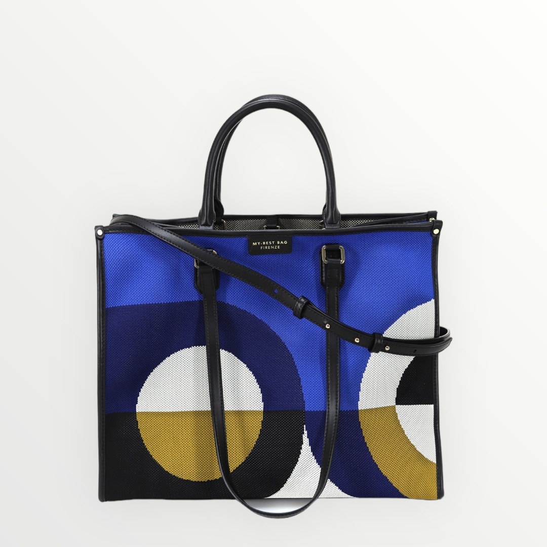 My best bag Firenze shopper optical Blu