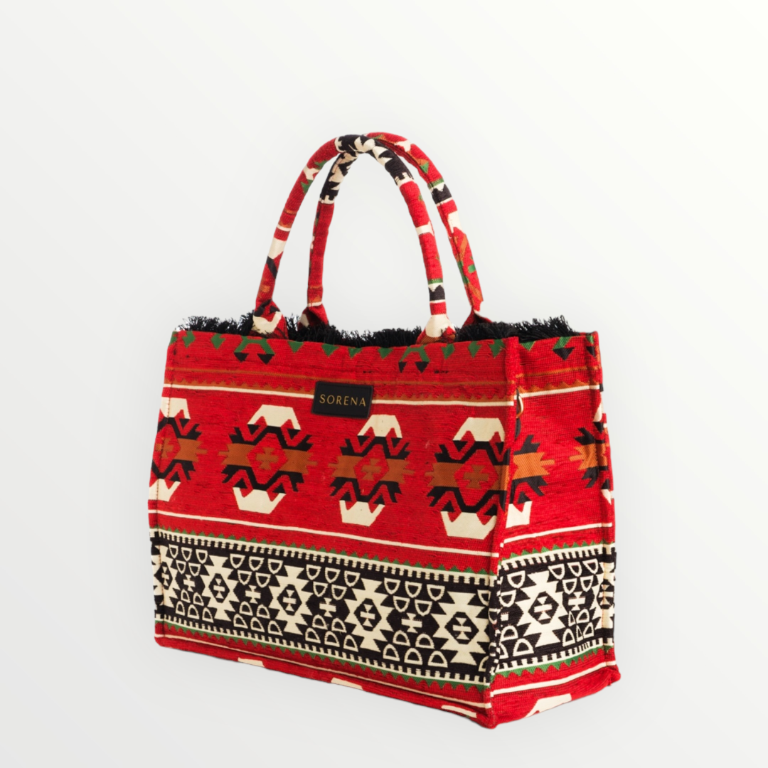 Sorena tote bag knossos red