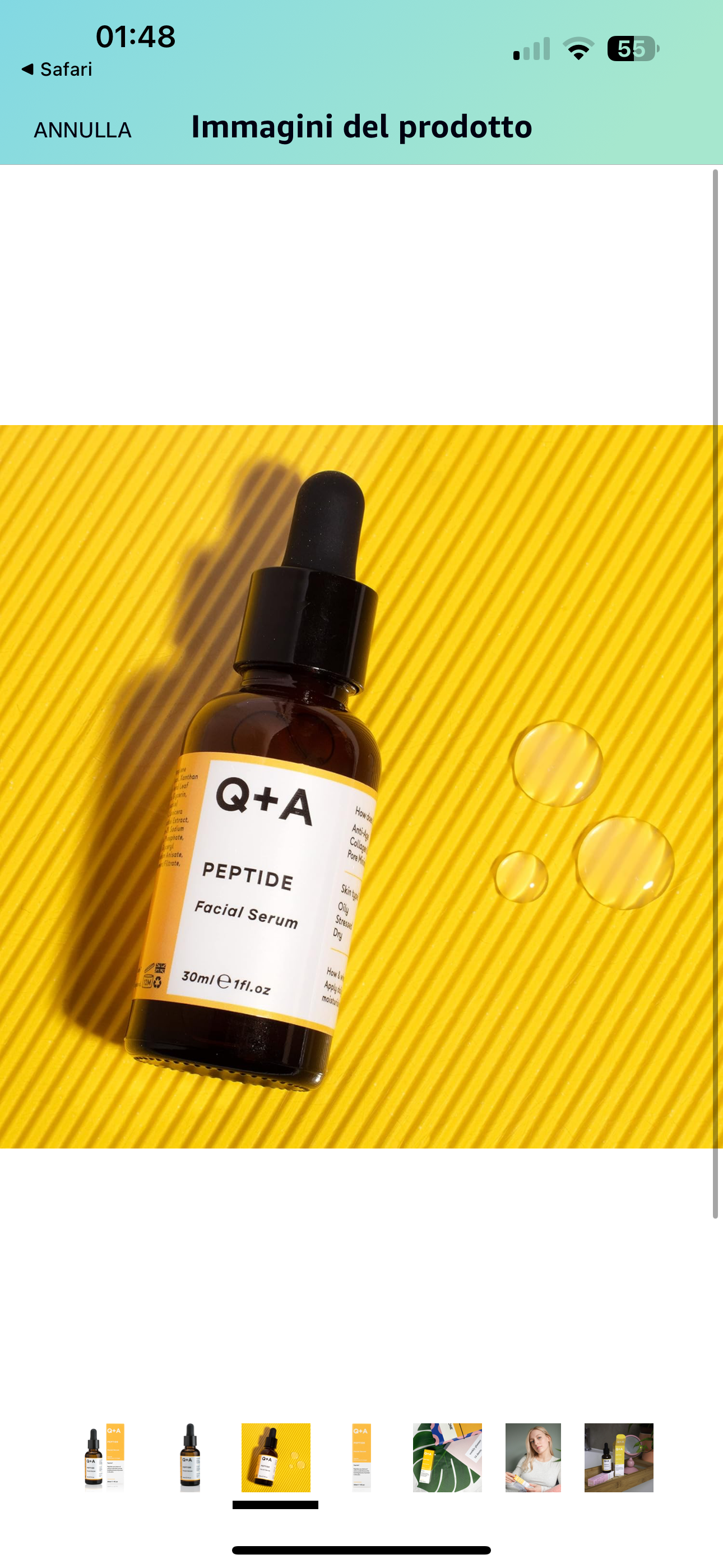 Q+A Siero viso con Peptidi