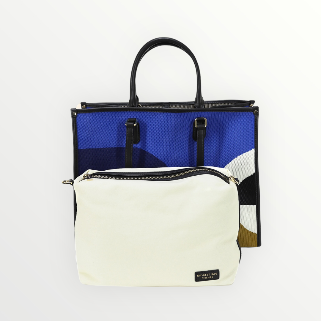 My best bag Firenze shopper optical Blu