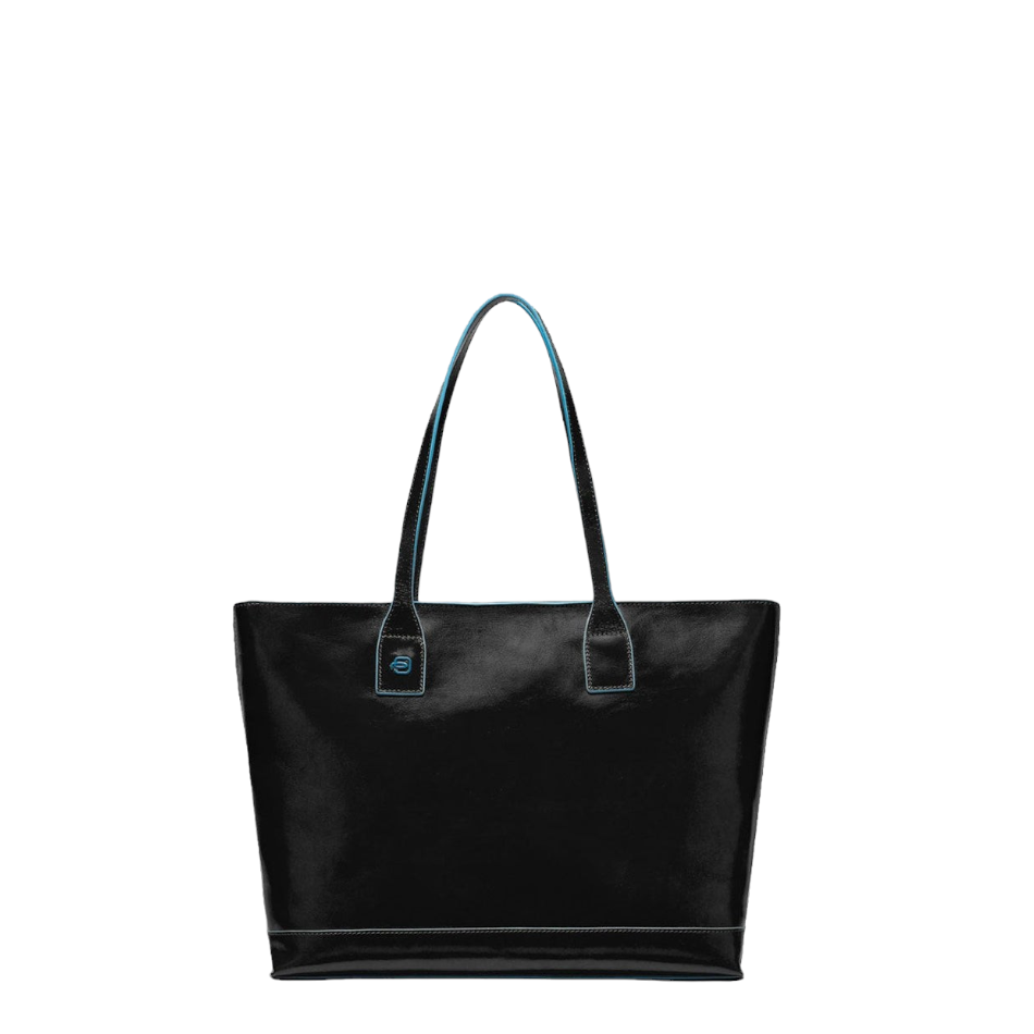 PIQUADRO B2 Shopper Nero Pelle