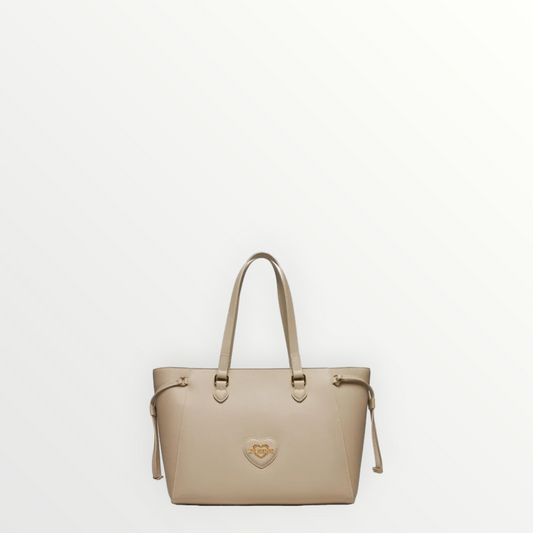 LOVE MOSCHINO Shopper Saffiano Avorio