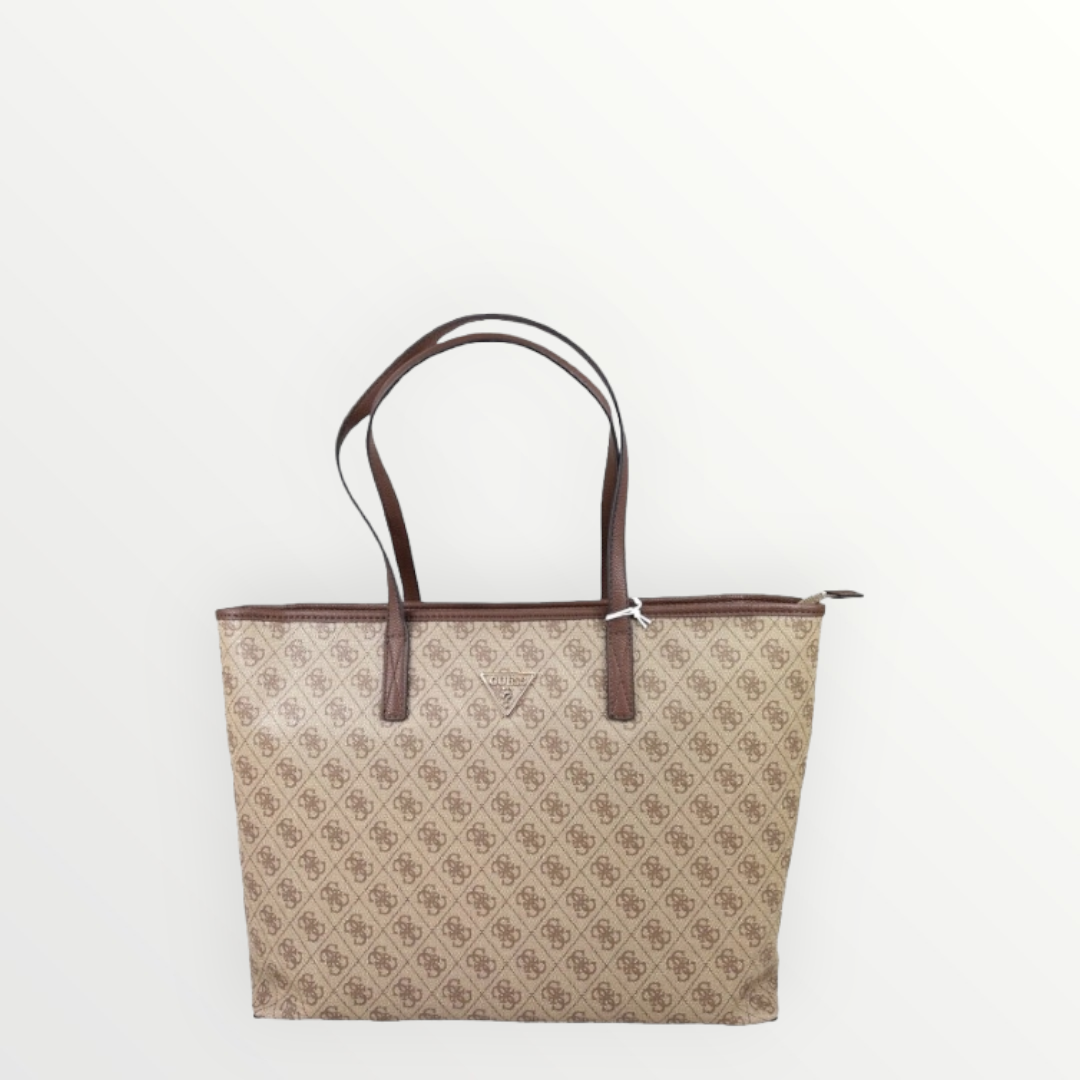 GUESS SS24 Shopper Power Play Latte Logo