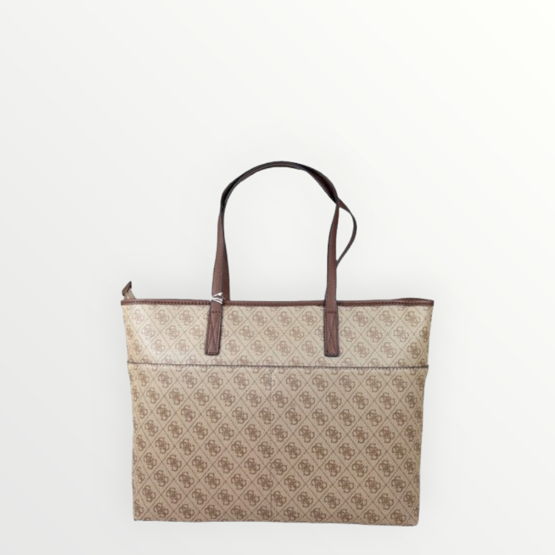 GUESS SS24 Shopper Power Play Latte Logo