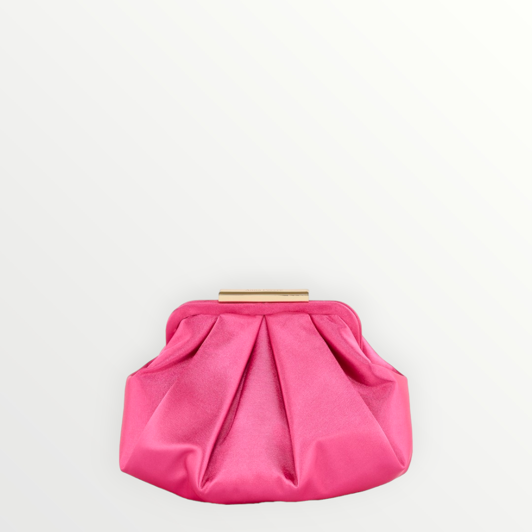 CECERE Clutch Satin Conchiglia