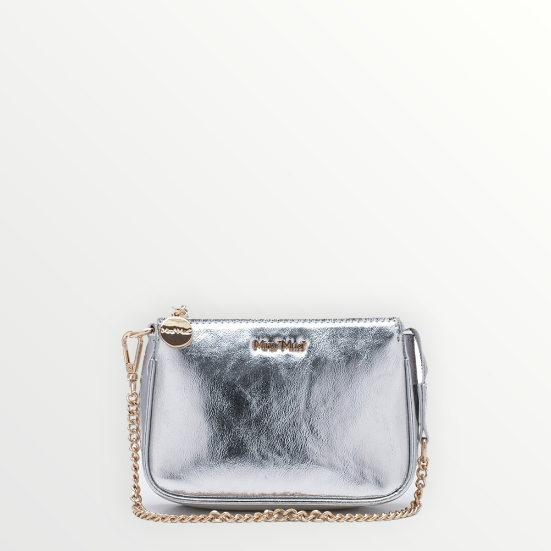 MIMÍ MUÁ SS23 Mini Pochette Argento