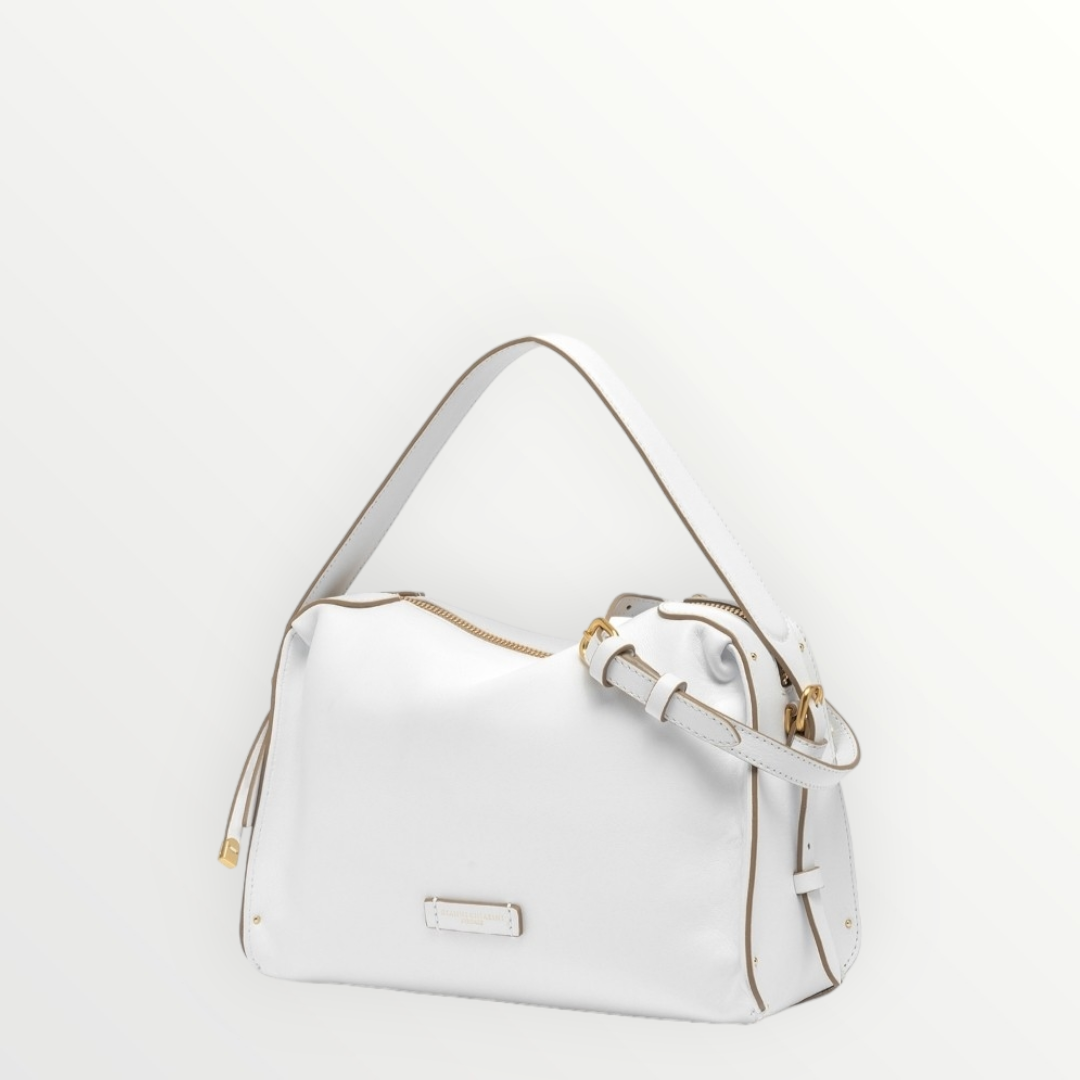 GIANNI CHIARINI Borsa Camelia Bianco