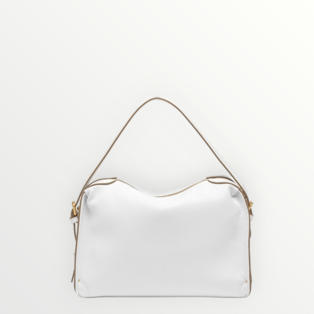 GIANNI CHIARINI Borsa Camelia Bianco