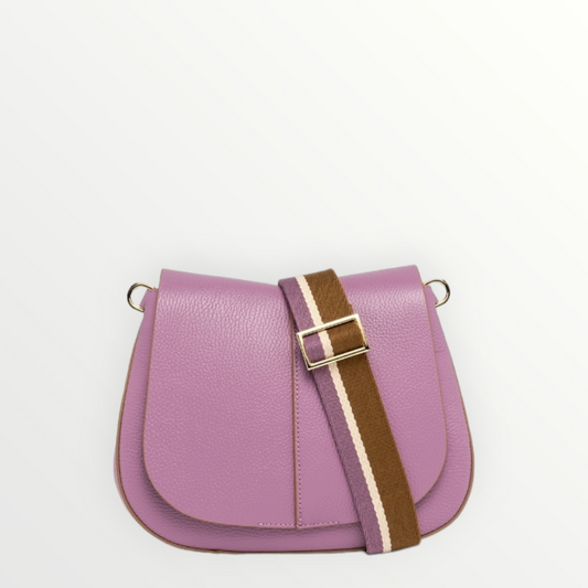 GIANNI CHIARINI Borsa Helena Round Argyle Purple