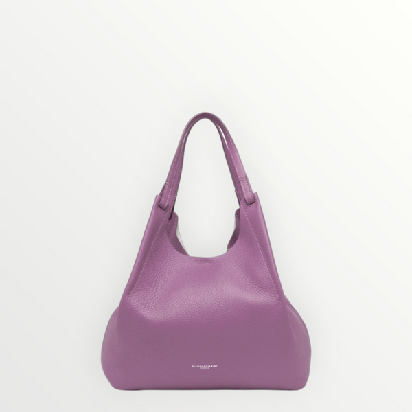 GIANNI CHIARINI Borsa Dua Argyle Purple-Sabbia