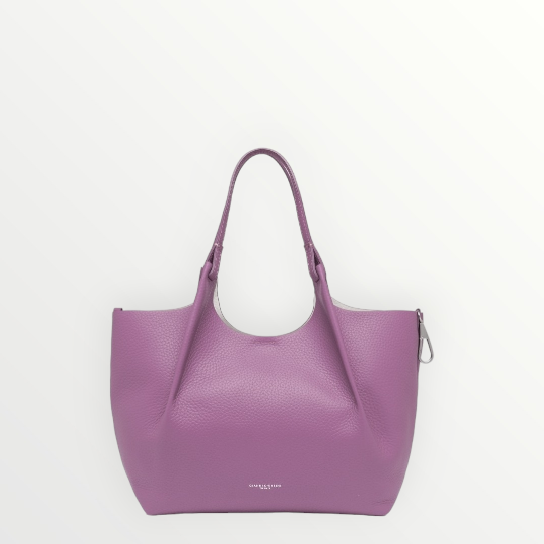 GIANNI CHIARINI Borsa Dua Argyle Purple-Sabbia