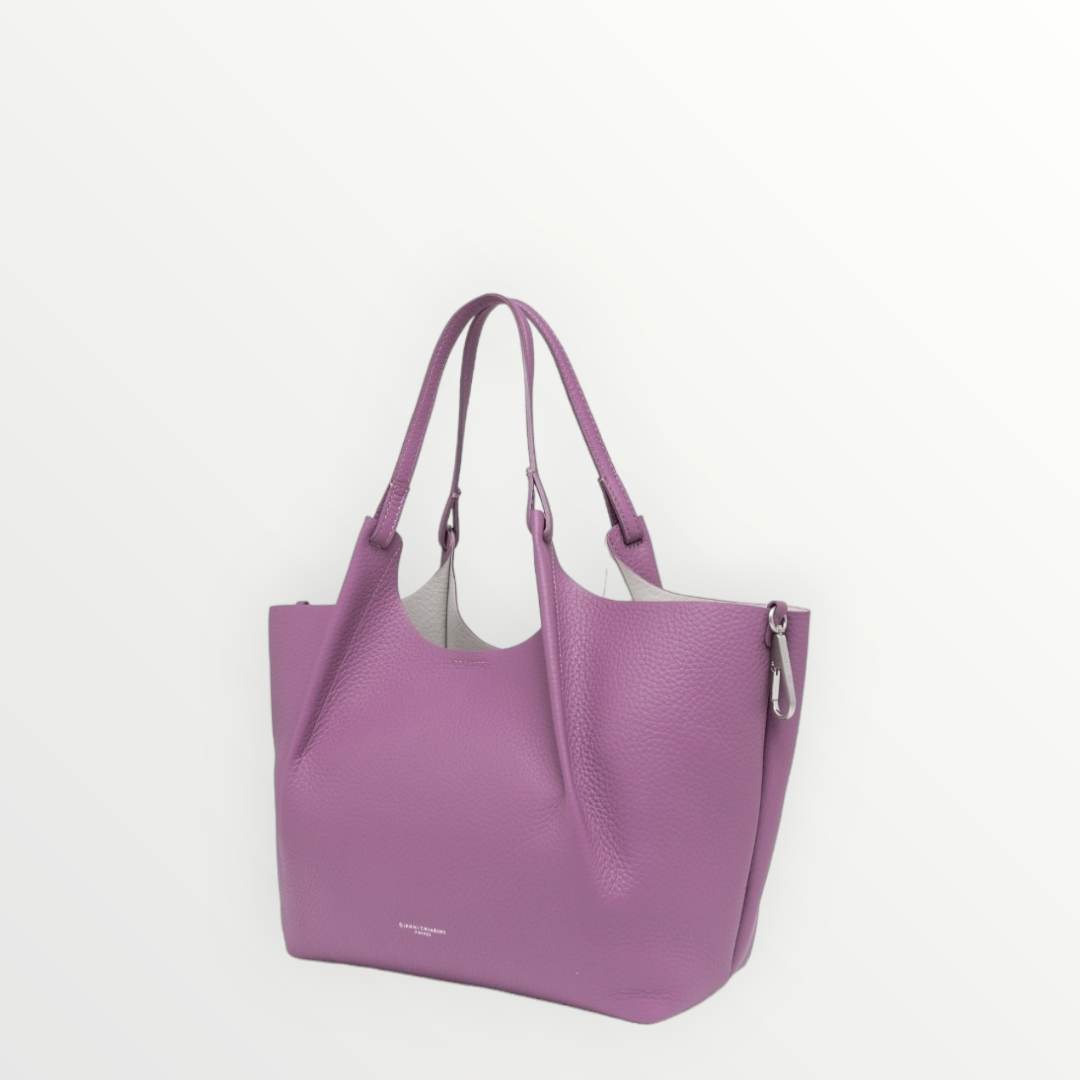 GIANNI CHIARINI Borsa Dua Argyle Purple-Sabbia