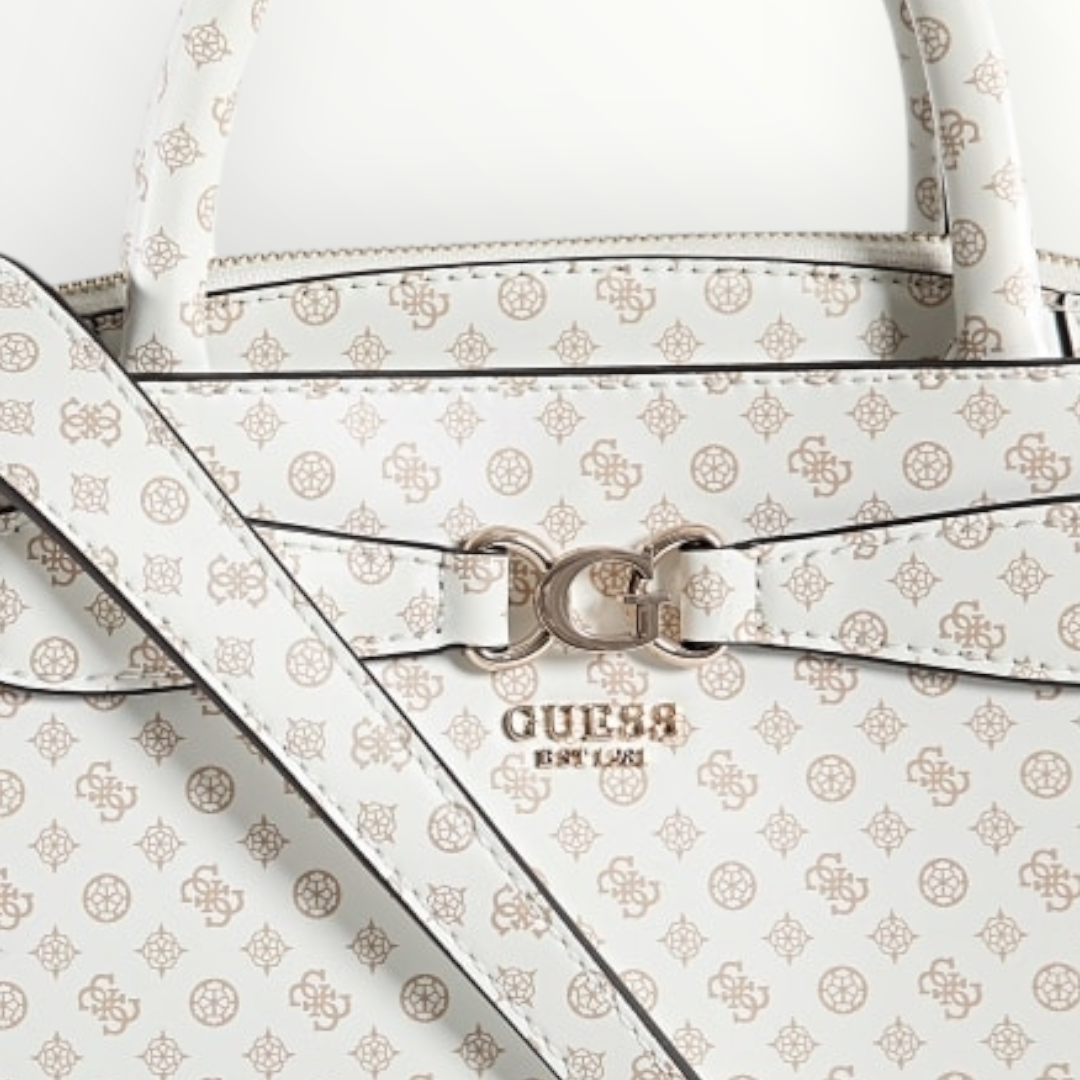 GUESS Borsa Arlena Logo White Logo