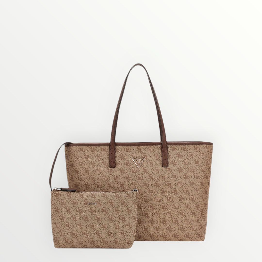 GUESS SS24 Shopper Power Play Latte Logo