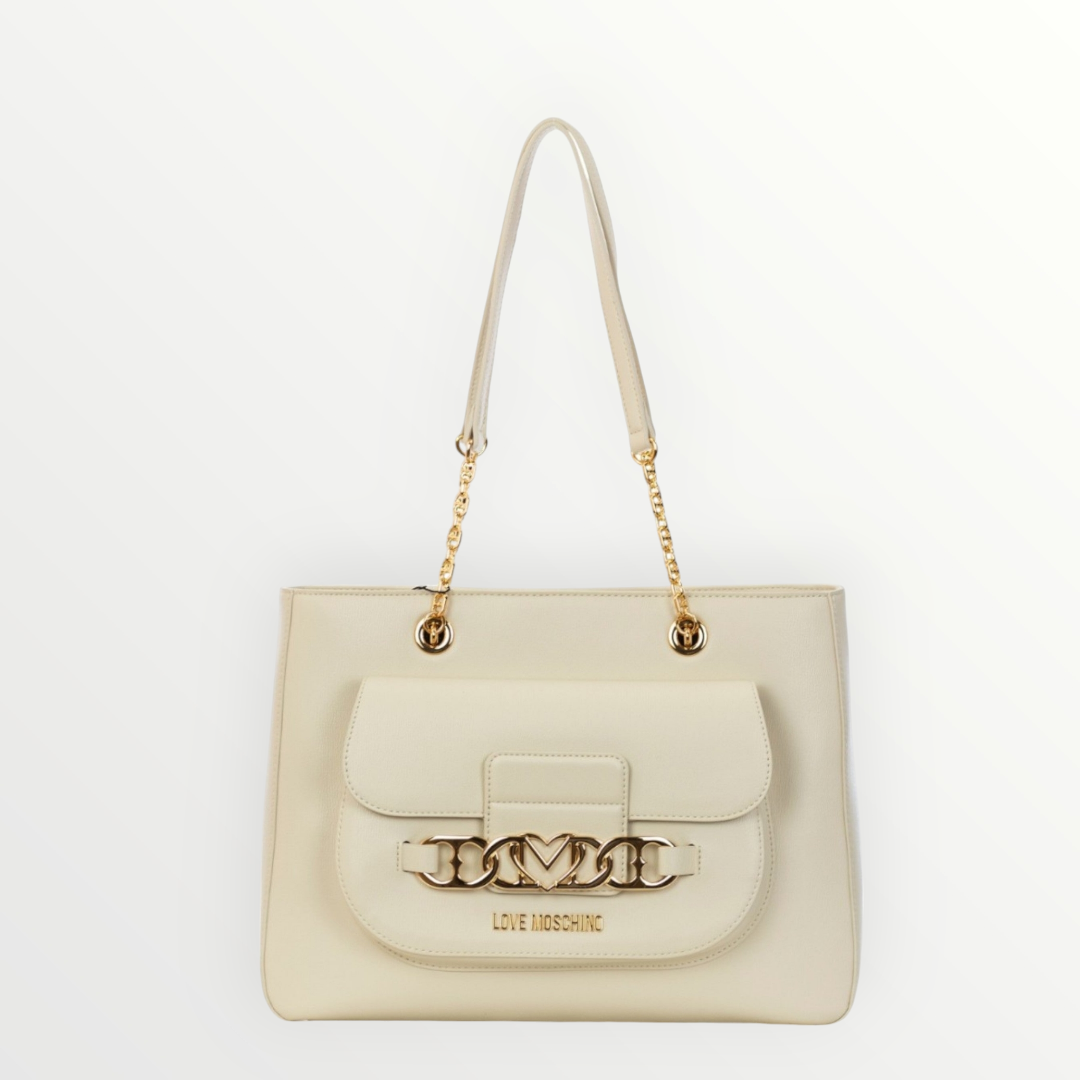 LOVE MOSCHINO Shopper Logo Avorio