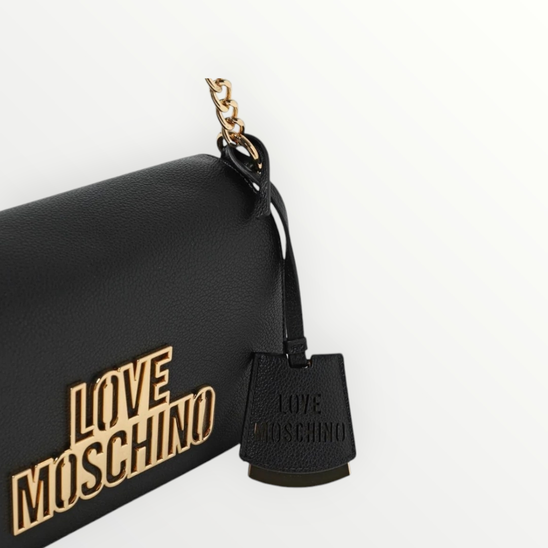 LOVE MOSCHINO Patta Logo Piastra Nera