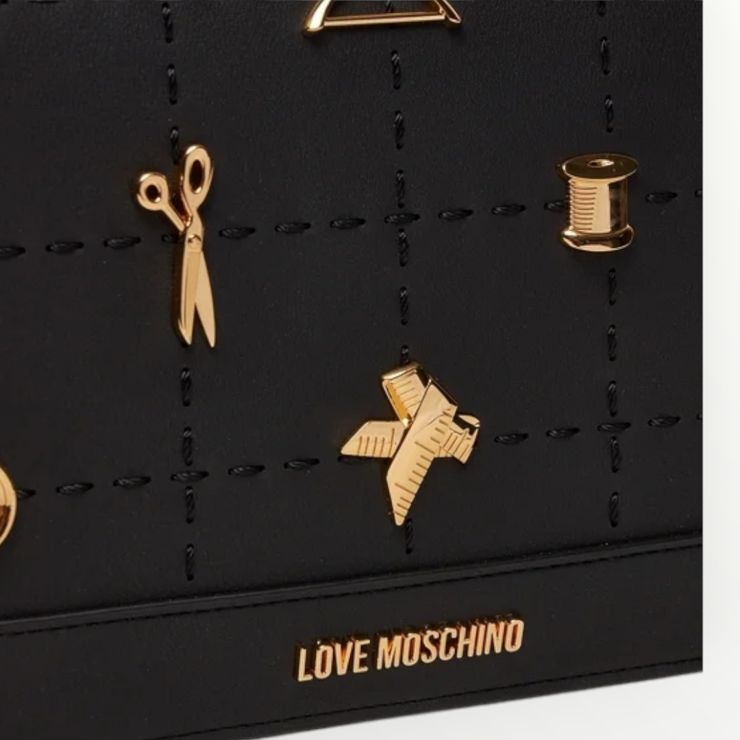 LOVE MOSCHINO Patta Impunture Nera