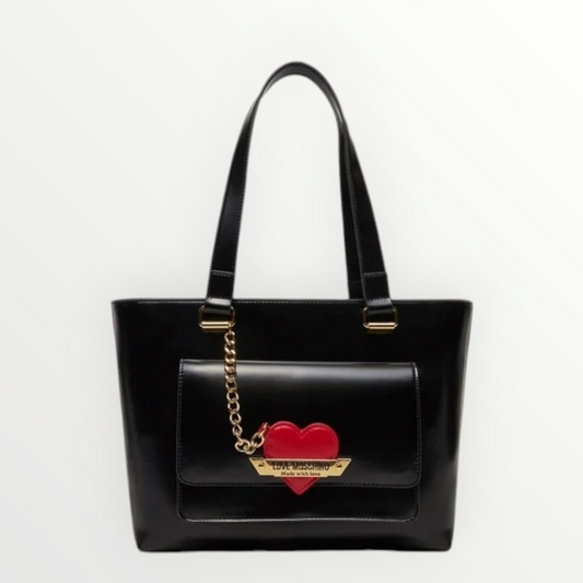 LOVE MOSCHINO Shopper Cuore Nera