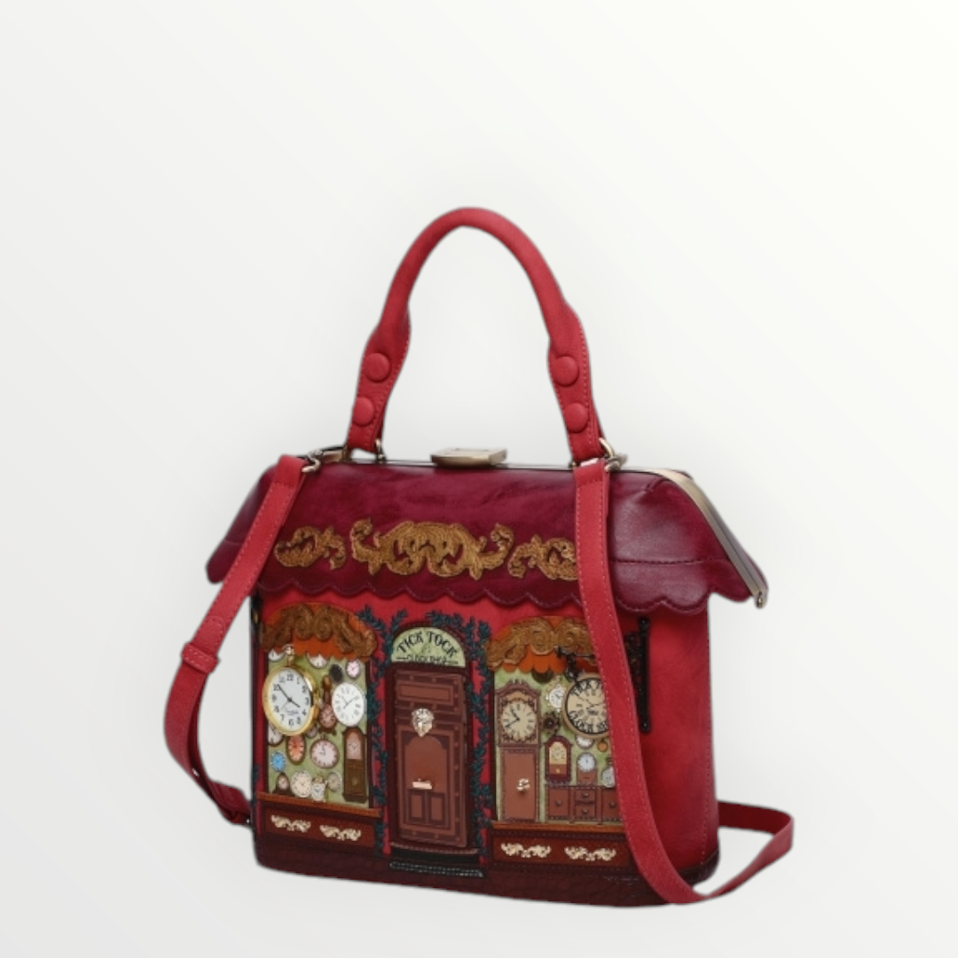 VENDULA LONDON Borsa a Mano Tick Tock Clock Shop Grab Bag