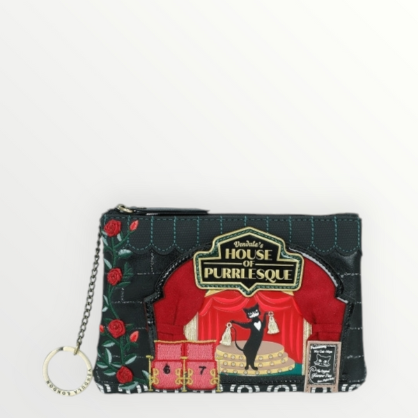 VENDULA LONDON Vendula's Purrlesque Club Zipper Coin Purse