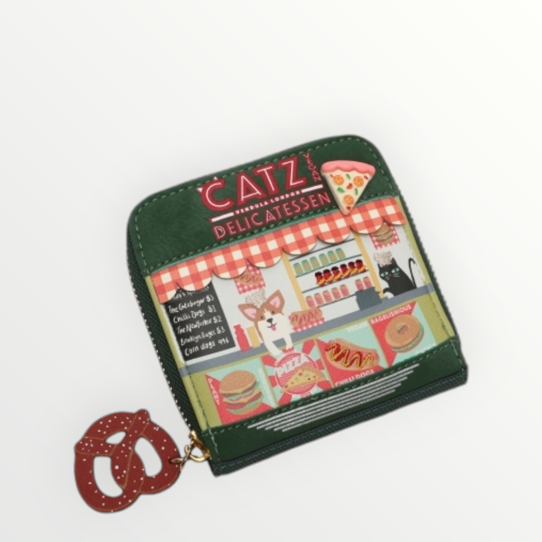 VENDULA LONDON New York City Cats & Corgis Square Wallet