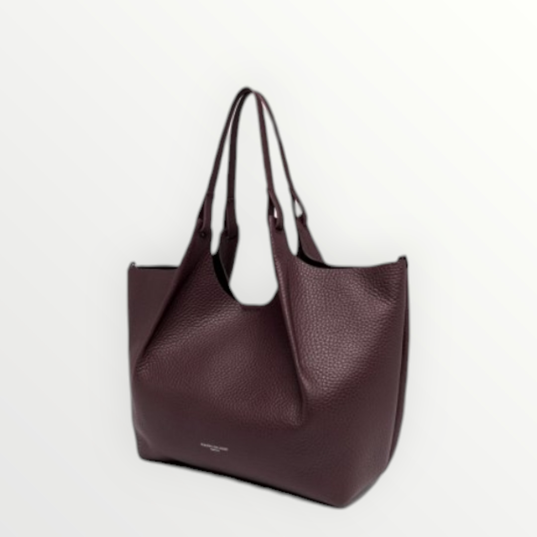 GIANNI CHIARINI Borsa Dua Plum/Castoro