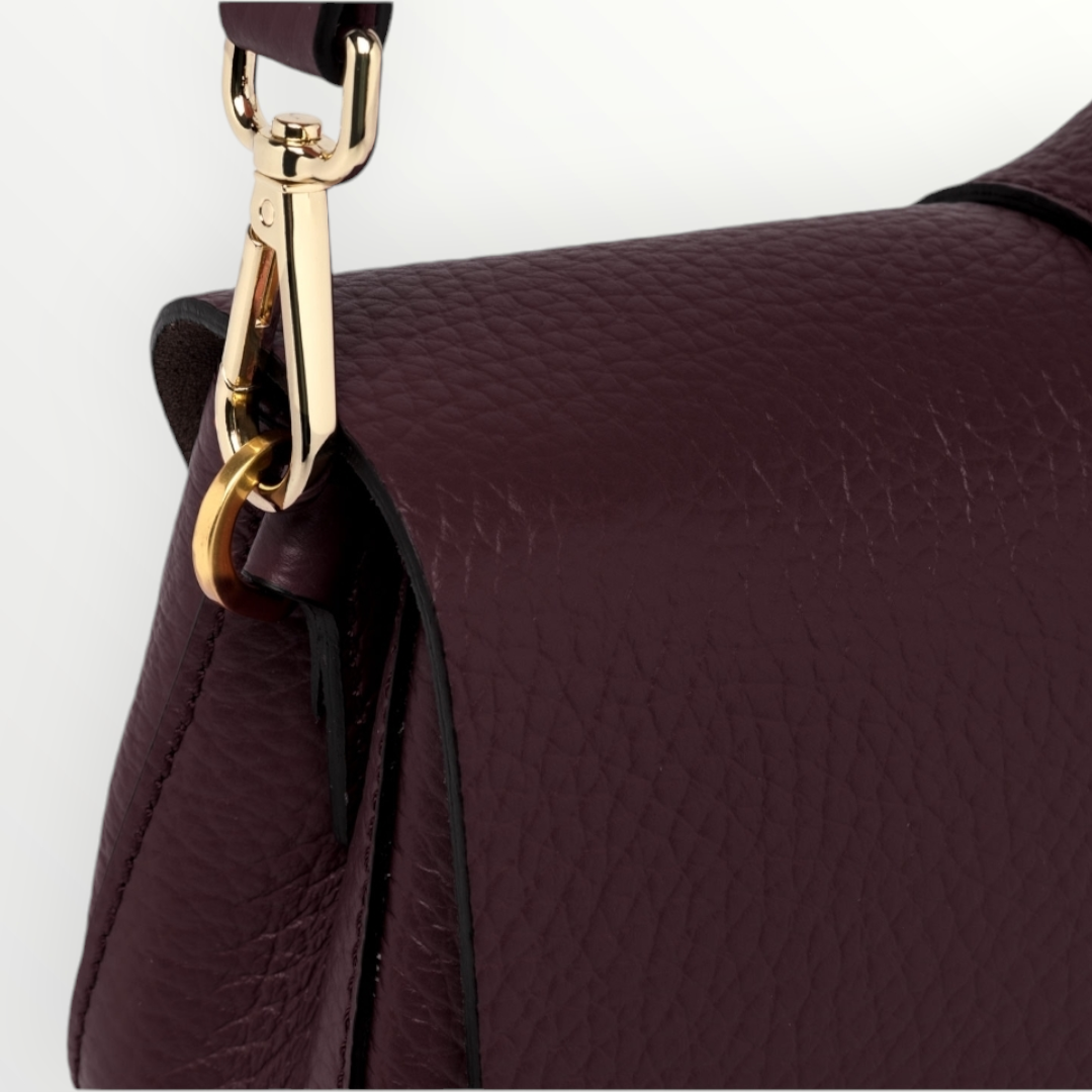 GIANNI CHIARINI Borsa Helena Round Plum