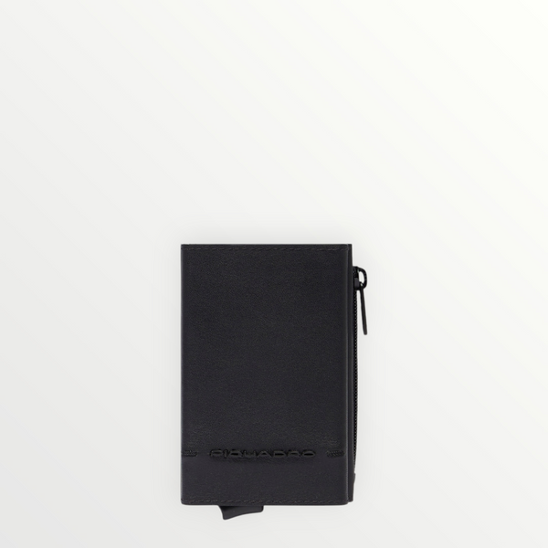 PIQUADRO W135R P.Carte Zip Pelle Slyding Nero