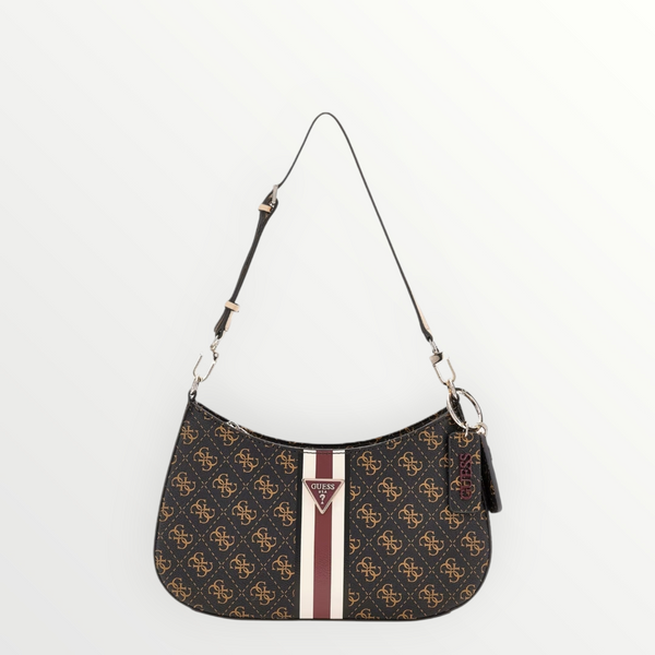 GUESS Borsa Noelle Brown Logo