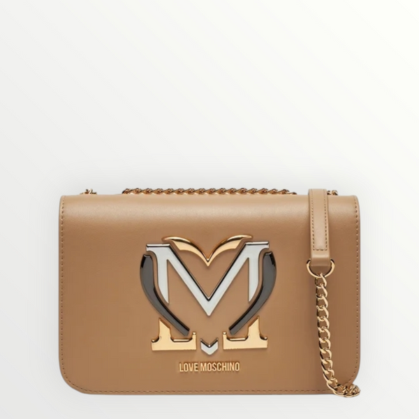 LOVE MOSCHINO Patta Rigida Logo Crema