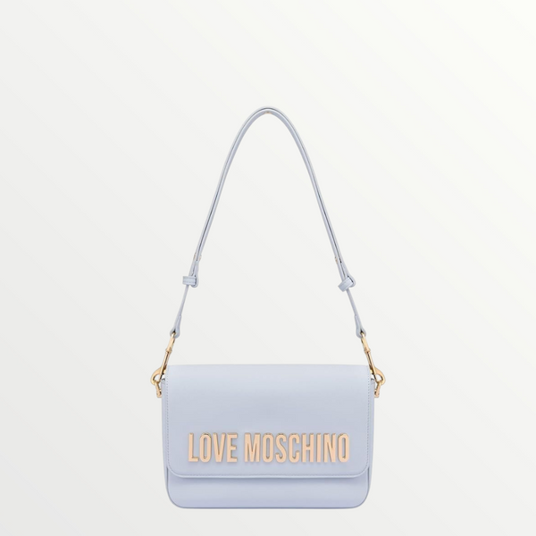 LOVE MOSCHINO Borsa a Tracolla Patta Donna Pelle Cielo