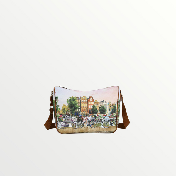 YNOT MILANO Borsa Sacca Yes Bag Stampa Città Flower River