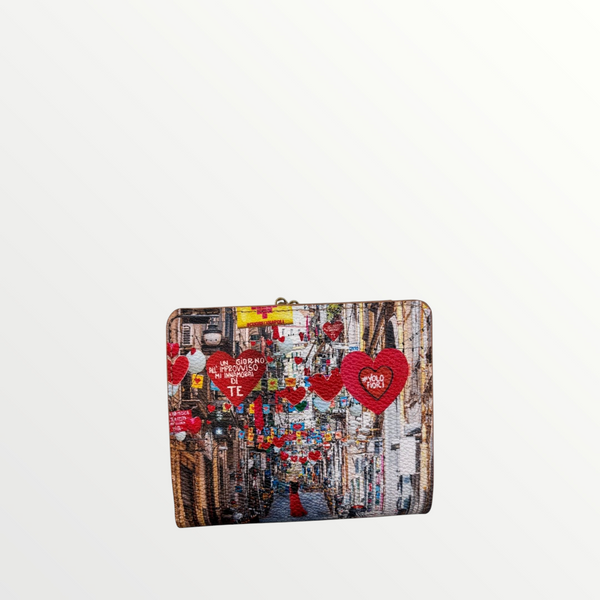 YNOT MILANO Portafogli Yes Bag Stampa Città Napoli San Valentino