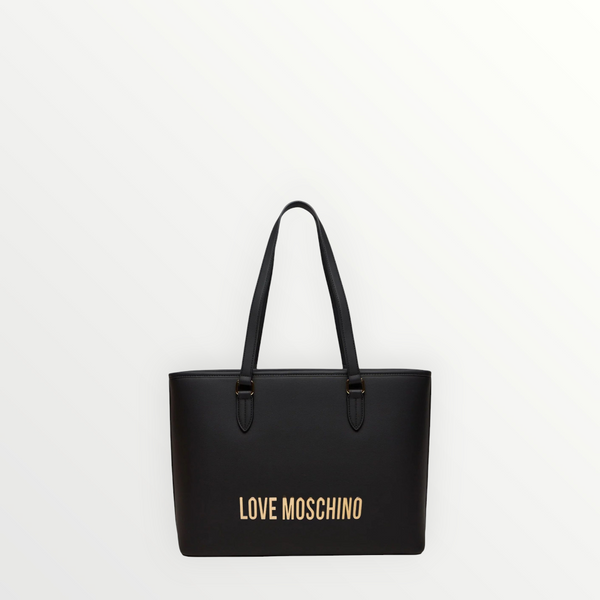 LOVE MOSCHINO Borsa Shopper Scritta Nero