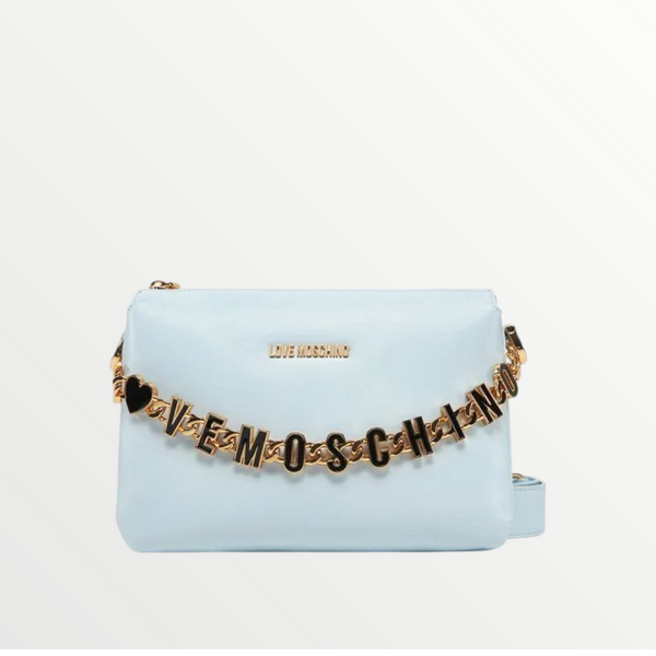 LOVE MOSCHINO Borsa a Tracolla Donna Pelle Cielo