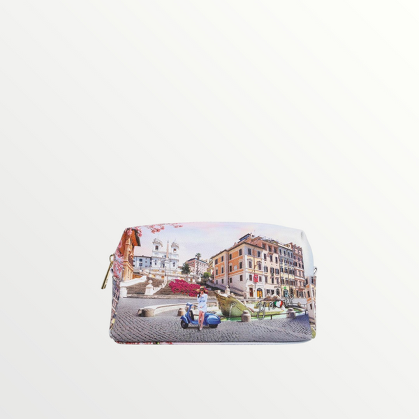 YNOT MILANO Beauty Case Yes Bag Stampa Città Vacanza Romana